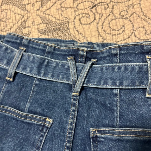 VERONICA BEARD Nazia Belted Denim Midi Pencil Skirt - Picture 11 of 11